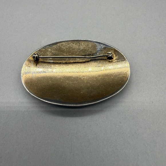 Vintage Estate  Multi Bezel Set SemiPrecious Stone & Crystal Jeweled  Brooch Pin - Picture 4 of 9